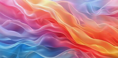 Obraz premium Abstract Colorful Fabric Waves