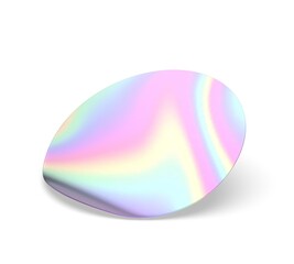 Holographic sticker And Hologram label 3d illustration.