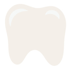 A white tooth icon on a plain background