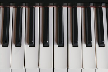 Naklejka premium piano keys close up