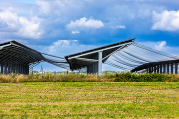 Champ de panneaux photovoltaïques