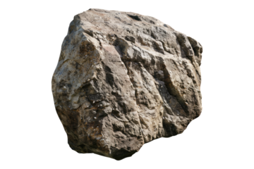 Mineral stone isolated on transparent background