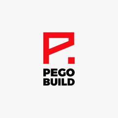 Logo Letter P Building and Architecture. Logo Design for your business