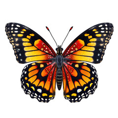 Fototapeta premium monarch butterfly in cartoon style