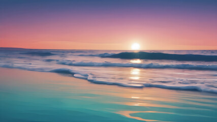 Obraz premium Cool ocean gradient background