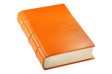 Orange book isolated on transparent background