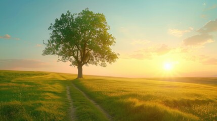 Obraz premium Free good morning scene wallpaper background photo