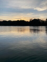 Beautiful place clear sky and sunset