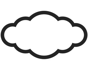 cloud vector. symbol, sign icon
