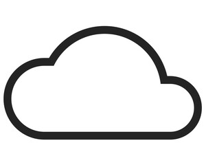 cloud vector. symbol, sign icon