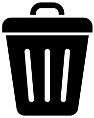 trash can icon vector. symbol, sign