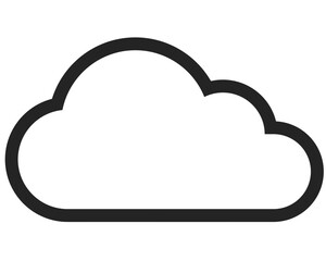 cloud vector. symbol, sign icon