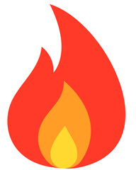 fire icon vector. symbol, sign.