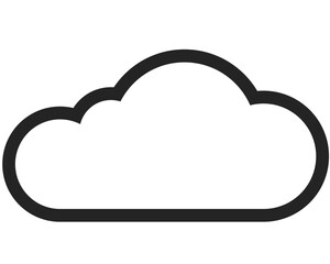 cloud vector. symbol, sign icon