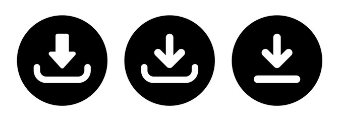 download icon vector. symbol, sign.