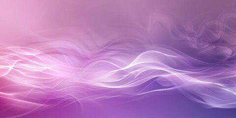 Obraz premium An ethereal masterpiece of fluid lilac and violet waves, this abstract painting evokes a sense of wild emotion and transcendent beauty through its vibrant use of purple hues