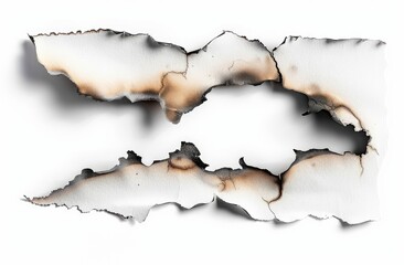 Obraz premium Burnt Edges of a Paper Sheet