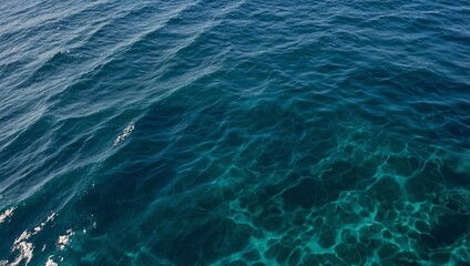 Study the texture of calm blue sea water