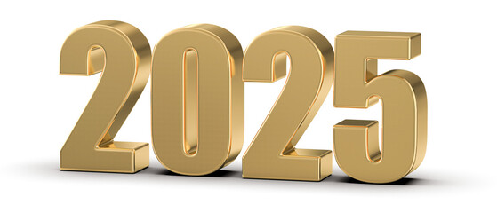 2025 Gold Number 3D