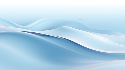 Fototapeta premium Smooth Blue Wave Design Gentle Gradient and Soft Lines