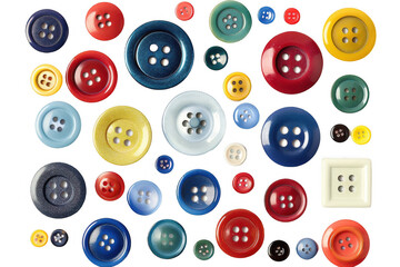 Collection of Colorful Assorted Buttons