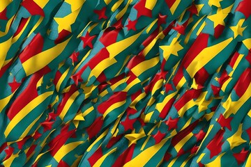 Republic of the Congo Flag background 