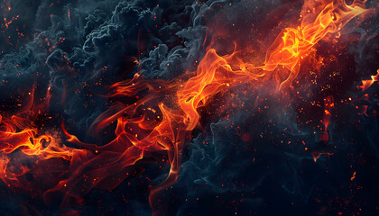 Fototapeta premium fire background