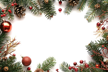 Christmas Mockup with Christmas Tree Decorations