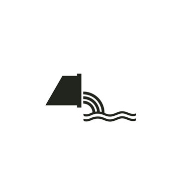 ISO warning safety signs_warning ; sewage effluent outfall symbol only