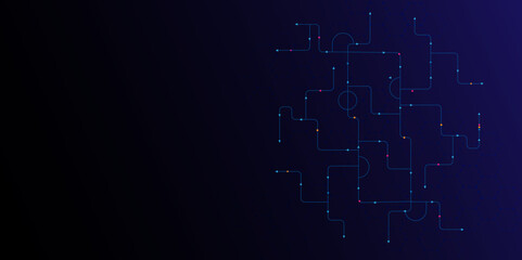 Abstract technology background, Circuit technology background with hi-tech digital data connection system.