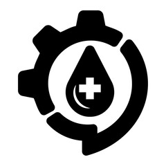 Obraz premium blood Solid icon