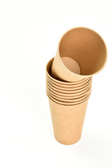 pots isolated on white background