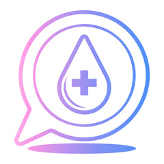 blood Line Gradient Icon