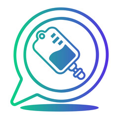 blood Line Gradient Icon