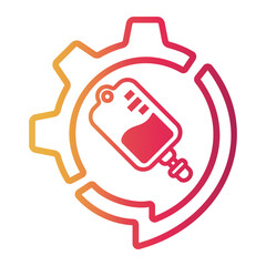 blood Line Gradient Icon