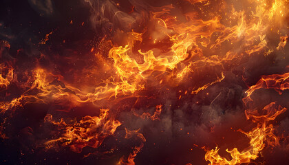 Obraz premium fire background