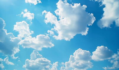 Blue sky with white clouds background