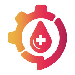 Obraz premium blood Gradient icon