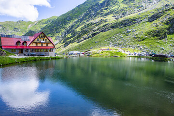 Fototapeta premium Transfagarasan famous road in Romania. Very picturesque mountain road in the Carpathians, Romania. Landscape or nature on a mountain top.