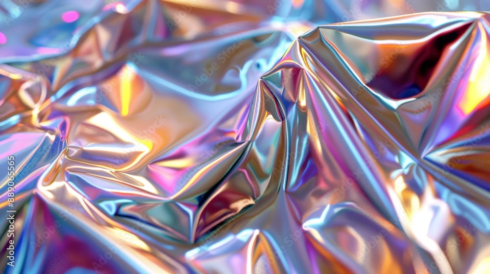 Canvas Prints abstract holographic background.