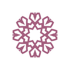 Round Ornament Pattern. Vintage decorative elements	
