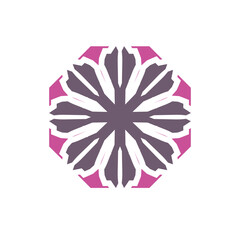 Round Ornament Pattern. Vintage decorative elements	
