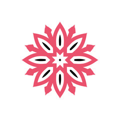 Round Ornament Pattern. Vintage decorative elements	
