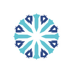 Round Ornament Pattern. Vintage decorative elements	
