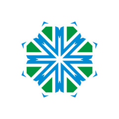 Round Ornament Pattern. Vintage decorative elements	
