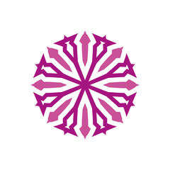 Round Ornament Pattern. Vintage decorative elements	
