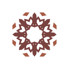 Round Ornament Pattern. Vintage decorative elements	
