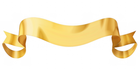 Golden Ribbon Banner