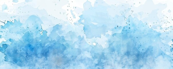 Abstract Blue Watercolor Background Splatters and Fading Hues, watercolor, abstract background, blue, art
