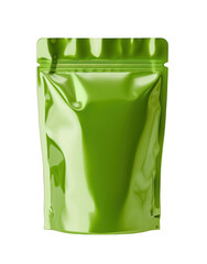 Bright Green Plastic Pouch